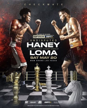 Haney-Loma is official for May 20 