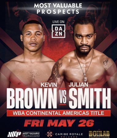 Brown y Smith disputan faja regional WBA en Orlando 