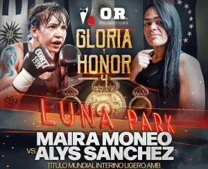 Maira Moneo vs. Alys Sanchez for the WBA Interim Lightweight Title 