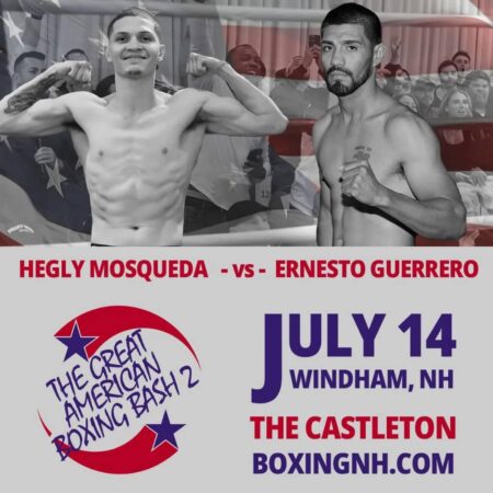 Hegly Mosqueda to face Ernesto Guerrero on July 14