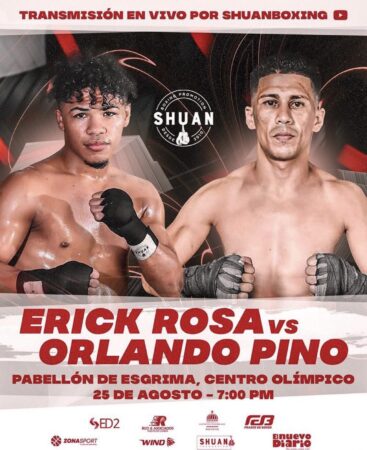 Rosa to face Pino on August 25 in Dominican Republic 