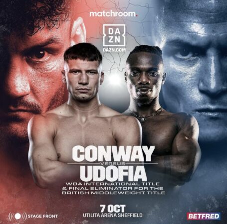 Conway-Udofia for the vacant WBA International belt