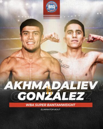 Akhmadaliev-González será el 16 de diciembre 