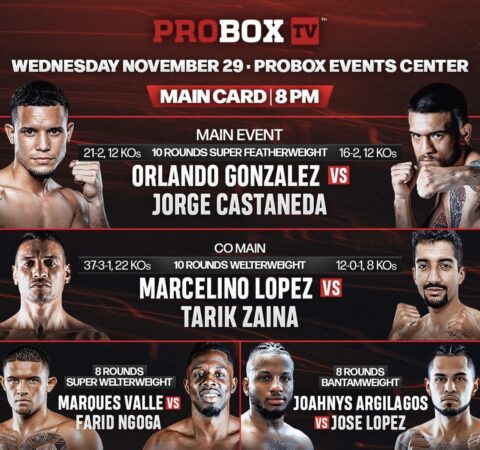 Gonzalez and Castañeda fight for the WBA Continental North America belt on Wednesday