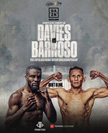 Davies and Barroso will fight for the WBA interim title this Saturday 