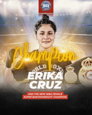 Erika Cruz es la nueva campeona mundial WBA super gallo