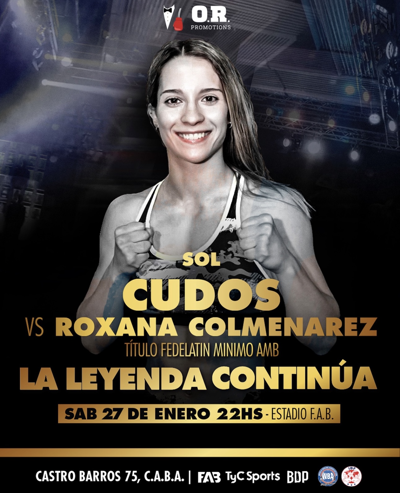 Sol Cudos vs. Roxana Colmenarez for the Fedelatin title 