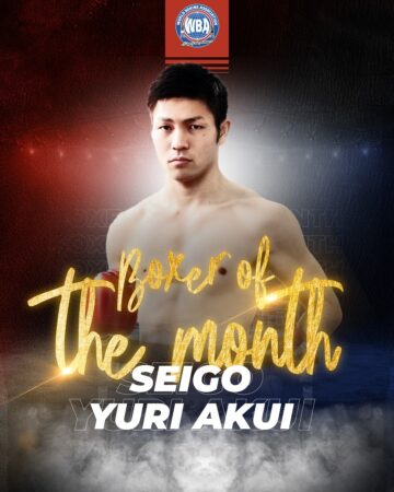 Yuri Akui is WBA Boxer of the month