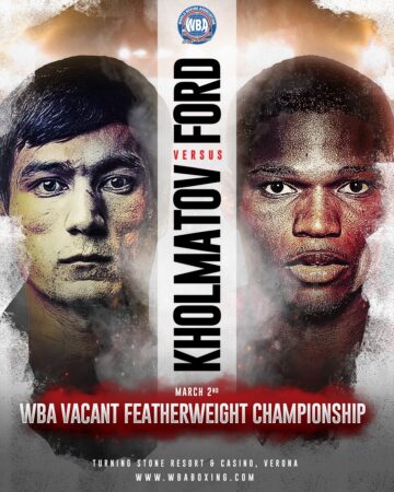 Kholmatov vs Ford: a duel of undefeated fighters for the WBA belt