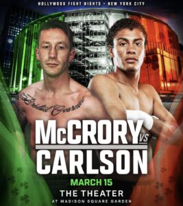 McCrory and Carlson fight for WBA Continental Americas belt on Friday 