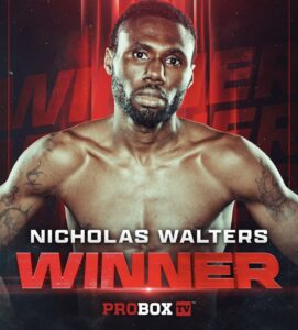 Walters won WBA Continental Americas belt in his return to the U.S.