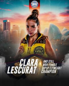 Lescurat retained her crown in Australia 