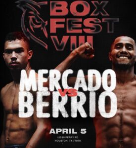 Mercado y Berrio disputarán faja WBA North America Gold este viernes 