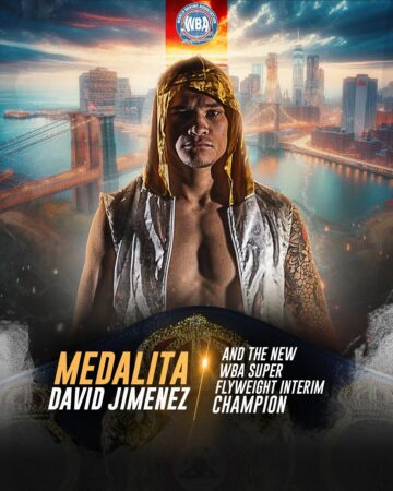 "Medallita" Jimenez won the interim WBA belt 