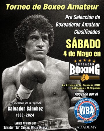 WBA Future Champions this Saturday in memory of Salvador Sanchez