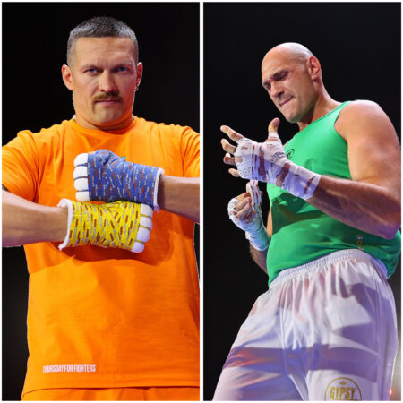 Usyk and Fury held their public workouts 