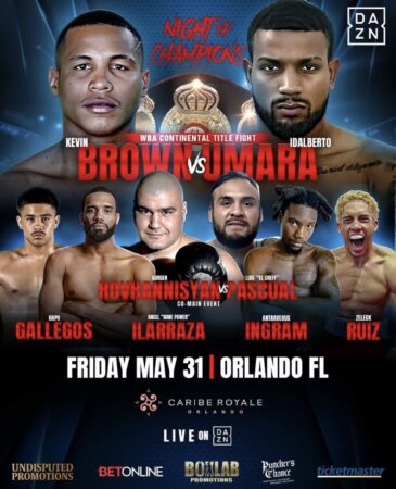 Brown vs Umara this Friday at the Caribe Royale