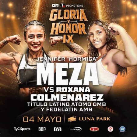 Jennifer Meza will fight Roxana Colmenarez for the Fedelatin title 