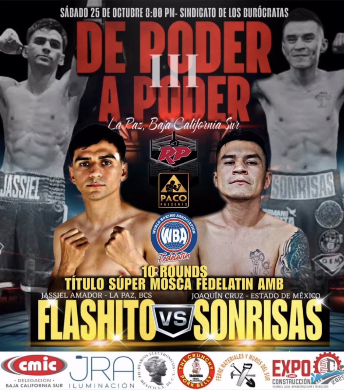Duelo mexicano por el título WBA Fedelatin supermosca