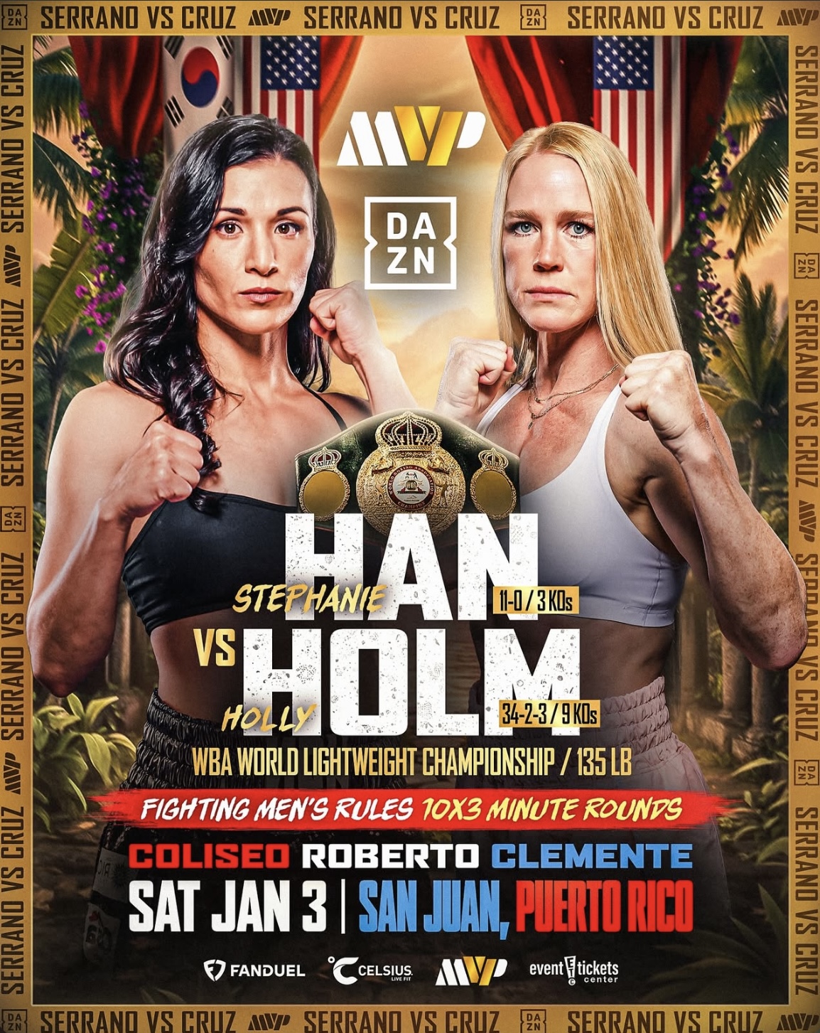Stephanie Han defenderá su faja WBA ante Holly Holm el 3 de enero