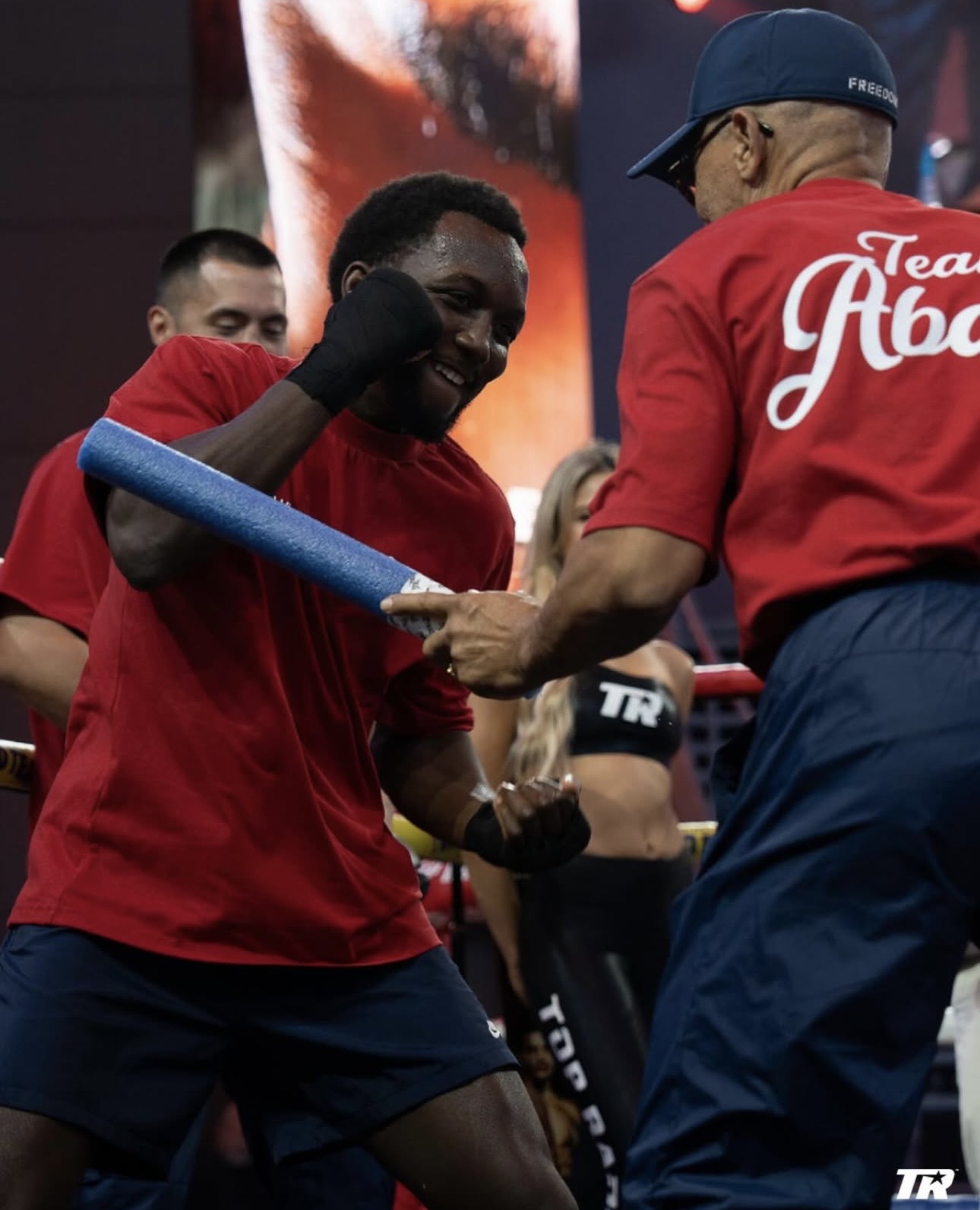 Baraou y Zayas lucieron muy bien en el entrenamiento público