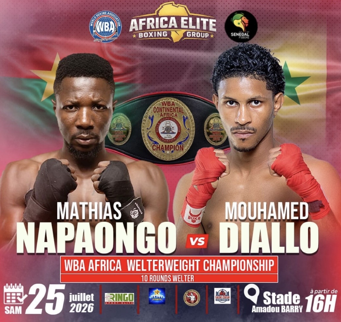 Diallo Faces Napaongo for WBA Africa Welterweight Crown
