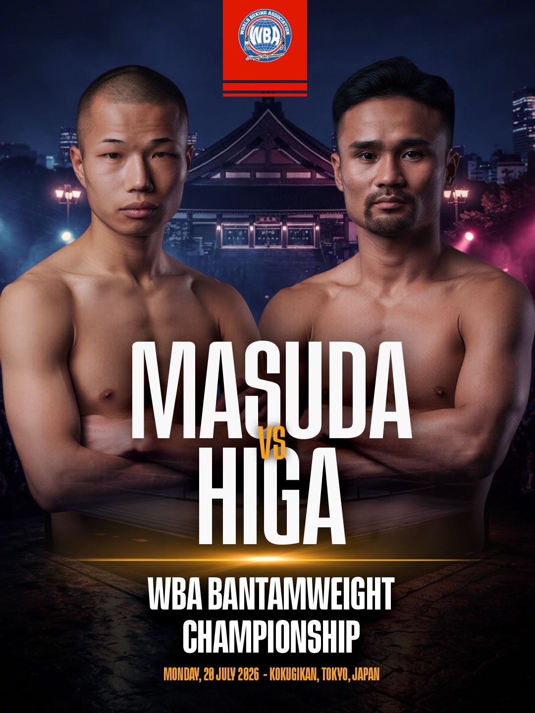 Riku Masuda y Daigo Higa se retan por la corona mundial gallo de la WBA