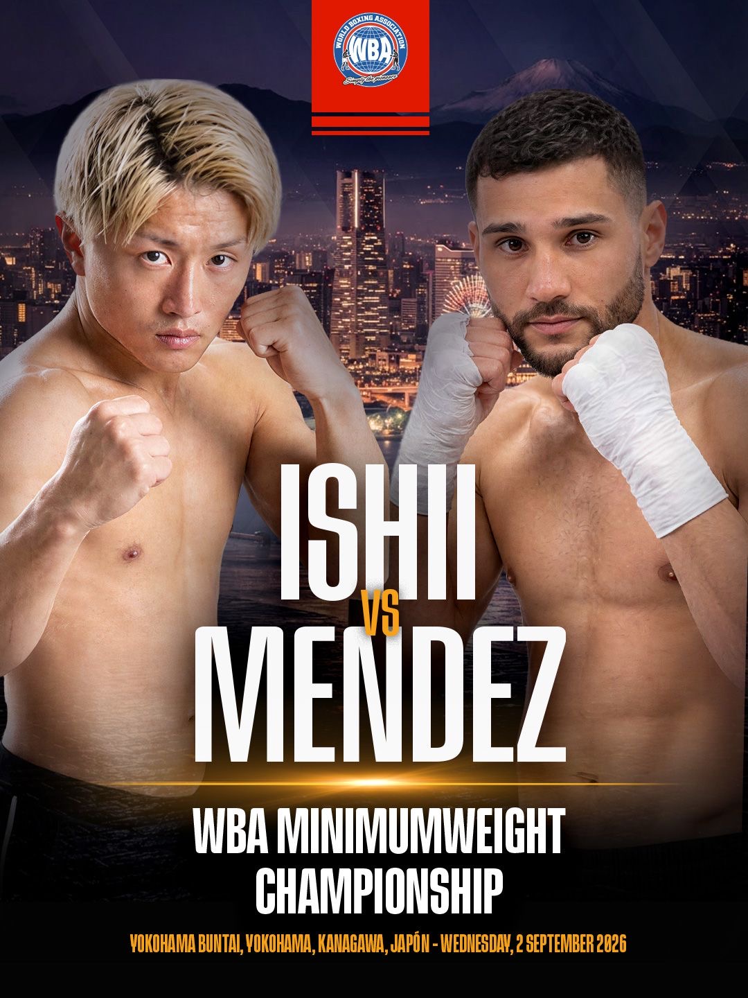 Takeshi Ishii and Wilfredo Méndez clash for the WBA Minimumweight World Title
